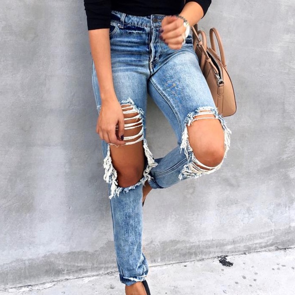 AFRM Cyrus High Waist ankle jeans
